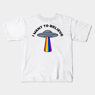 UFO Rainbow Kids T-Shirt